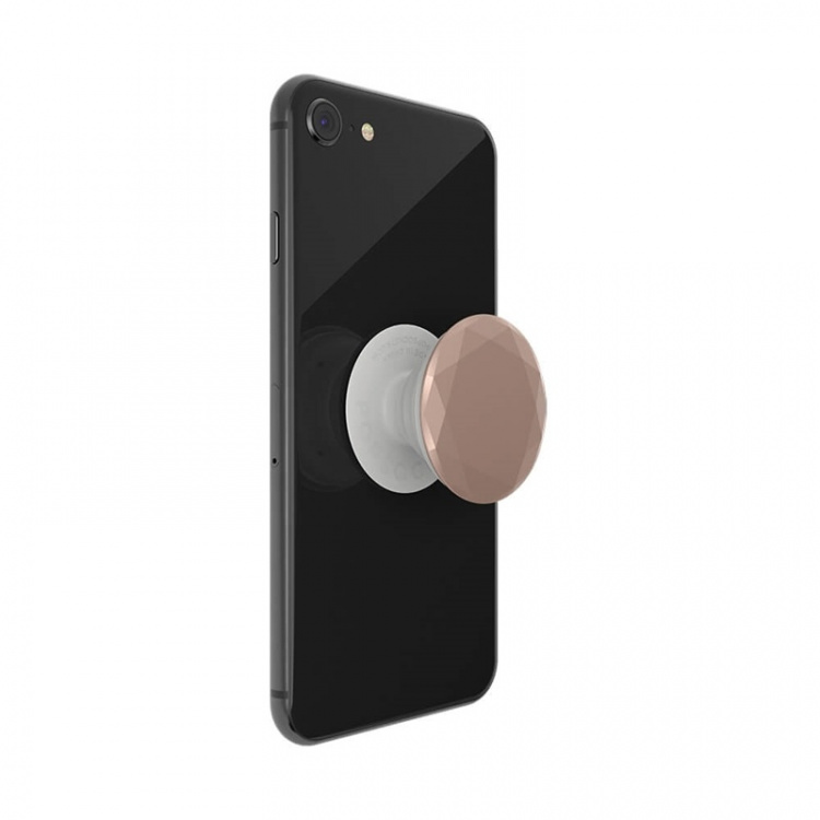 POPSOCKETS Metallic Diamond Rose Gold Avtagbart Grip med stativfunksjon Premium