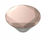POPSOCKETS Metallic Diamond Rose Gold Avtagbart Grip med stativfunksjon Premium