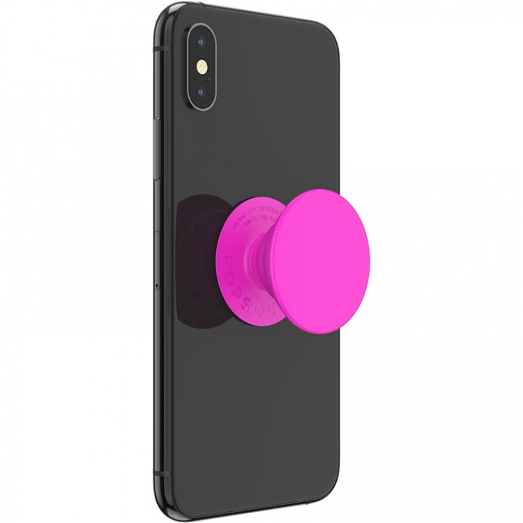 PopSockets Neon Day Glo Pink Avtagbart Grip med stativfunksjon