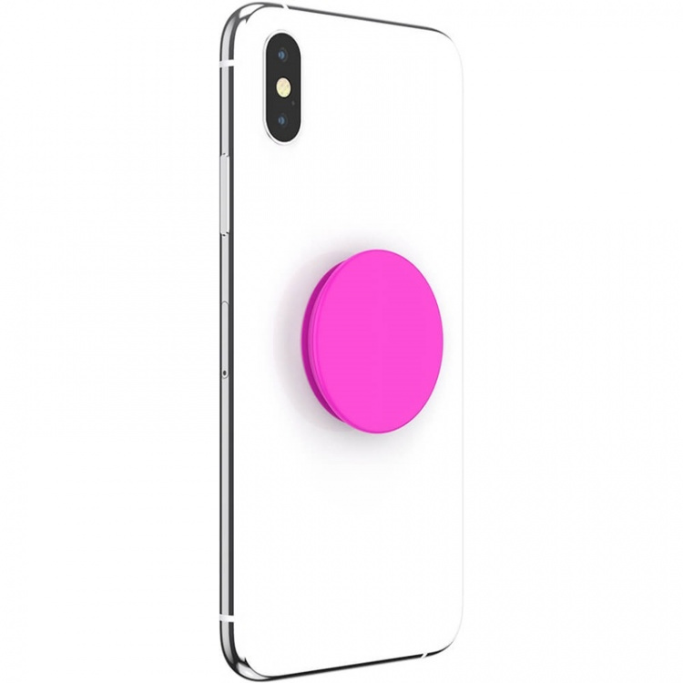 PopSockets Neon Day Glo Pink Avtagbart Grip med stativfunksjon