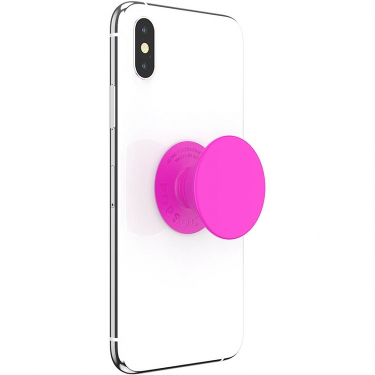 PopSockets Neon Day Glo Pink Avtagbart Grip med stativfunksjon