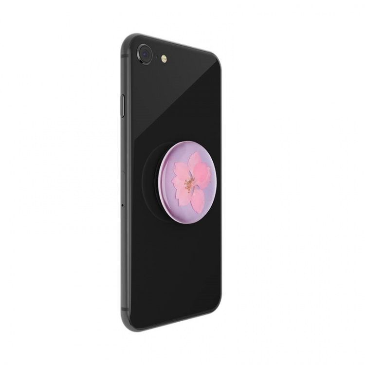 PopSockets Pressed Flower Delphinium Avtagbart Grip med stativfunksjon Premium