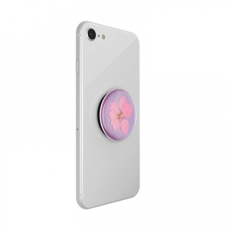 PopSockets Pressed Flower Delphinium Avtagbart Grip med stativfunksjon Premium