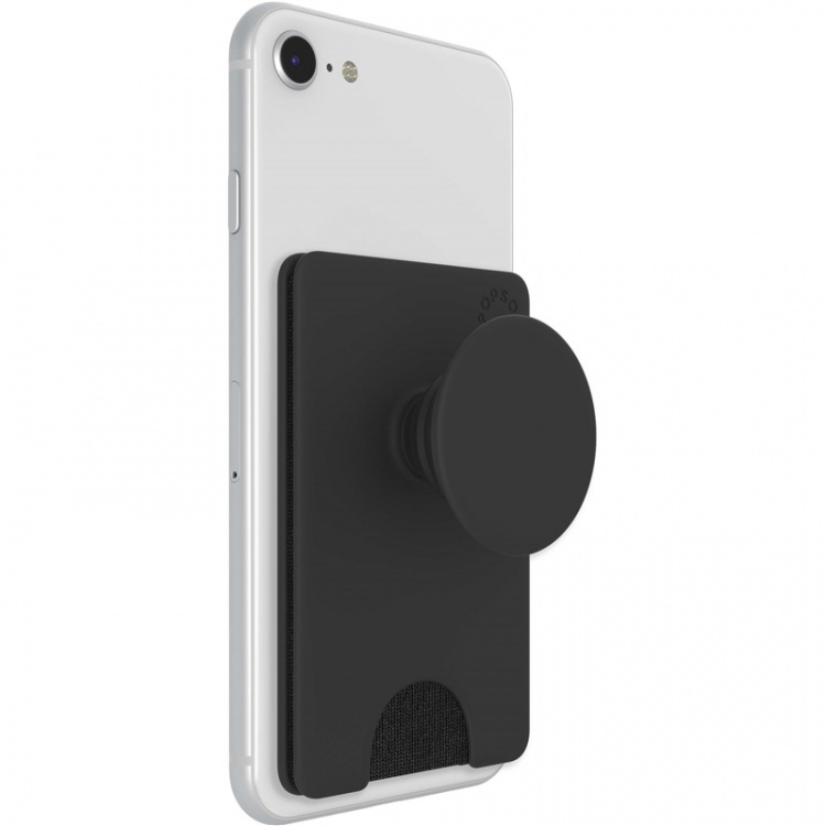 POPSOCKETS Wallet Black Avtagbar Lommebok for Mobil PopWallet+