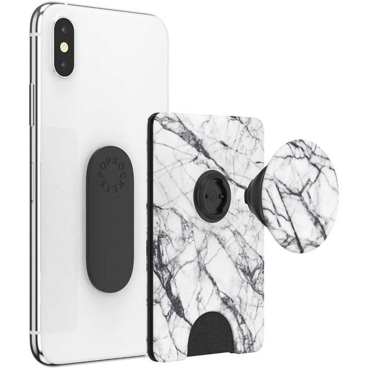 PopSockets Wallet Dove White Marble Avtagbar Lommebok PopWallet+ PopSockets Wallet Dove White Marble Avtagbar Lommebok PopWallet+