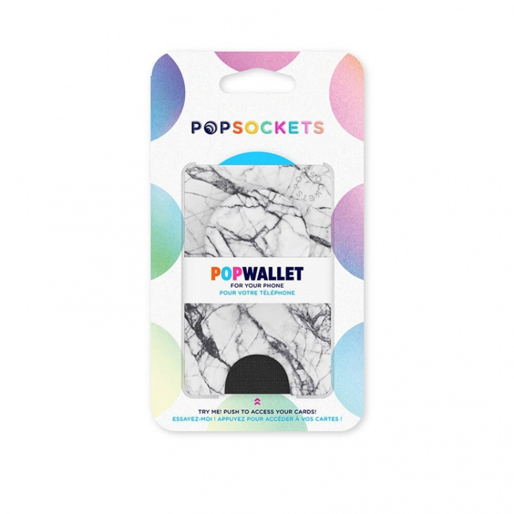 PopSockets Wallet Dove White Marble Avtagbar Lommebok PopWallet+ PopSockets Wallet Dove White Marble Avtagbar Lommebok PopWallet+