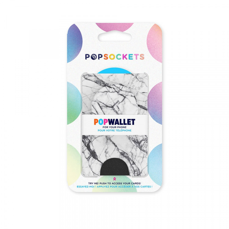 PopSockets Wallet Dove White Marble Avtagbar Lommebok PopWallet+ PopSockets Wallet Dove White Marble Avtagbar Lommebok PopWallet+