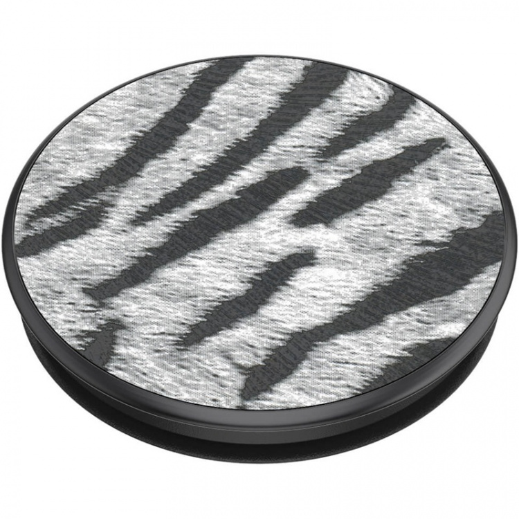 PopSockets Vegan Leather Zebra Avtagbart Grip med stativfunksjon Premium PopSockets Vegan Leather Zebra Avtagbart Grip med stativfunksjon Premium