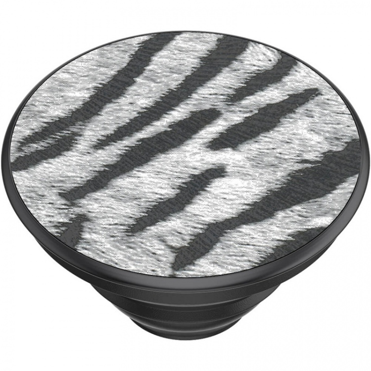 PopSockets Vegan Leather Zebra Avtagbart Grip med stativfunksjon Premium PopSockets Vegan Leather Zebra Avtagbart Grip med stativfunksjon Premium
