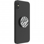 PopSockets Vegan Leather Zebra Avtagbart Grip med stativfunksjon Premium PopSockets Vegan Leather Zebra Avtagbart Grip med stativfunksjon Premium