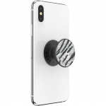 PopSockets Vegan Leather Zebra Avtagbart Grip med stativfunksjon Premium PopSockets Vegan Leather Zebra Avtagbart Grip med stativfunksjon Premium