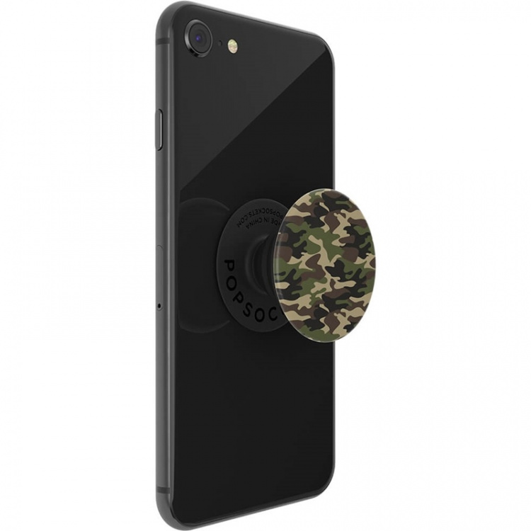PopSockets Woodland Camo Avtagbart Grip med stativfunksjon