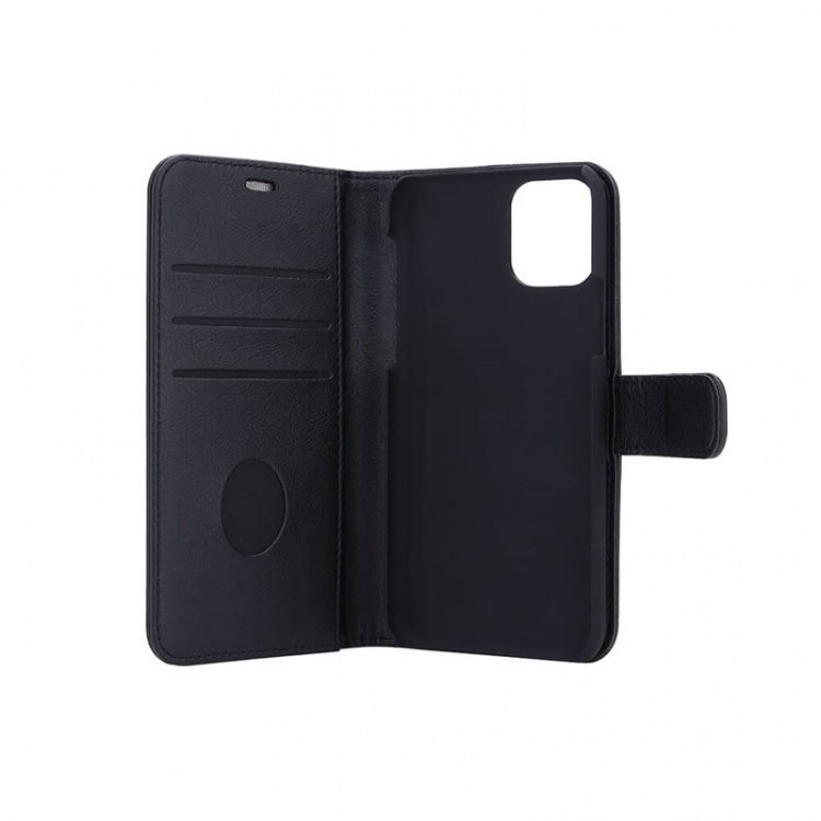 Radicover Strålingsbeskyttelse Lommebok PU iPhone 11 Pro Max Flipcover Svart