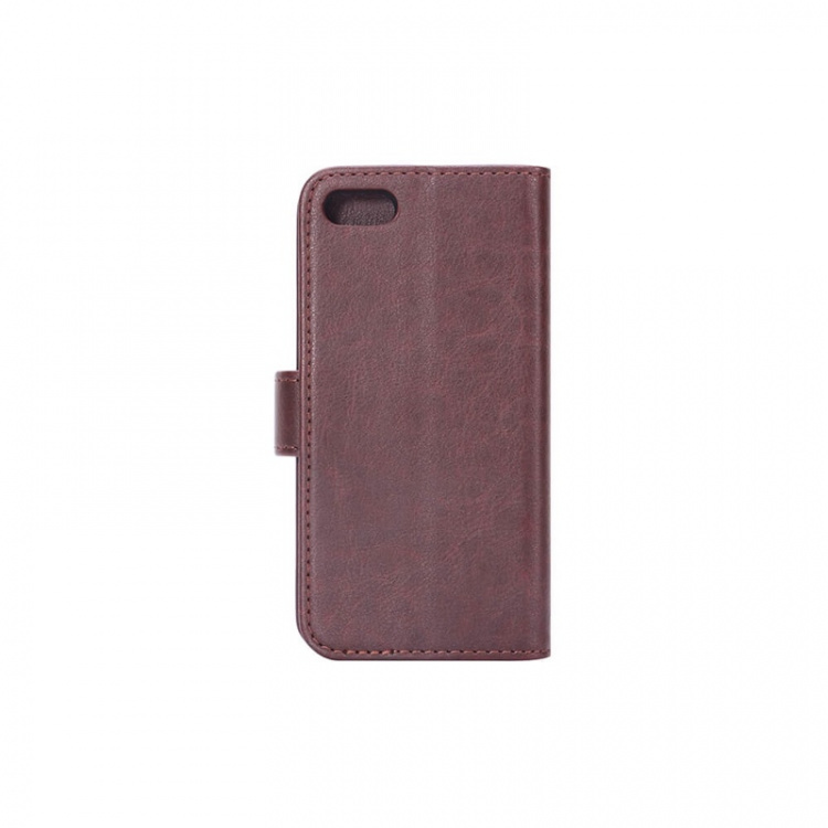 Radicover Strålingsbeskyttelse Lommebok PU iPhone 5/5S/SE Flipcover Brun
