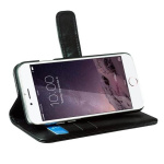 Radicover Strålingsbeskyttelse Mobiletui PU iPhone 6/7/8/SE Flipcover Svart