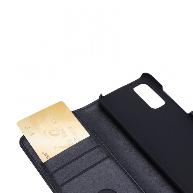 Radicover Strålingsbeskyttelse Lommebok PU Samsung S20 Flipcover Svart