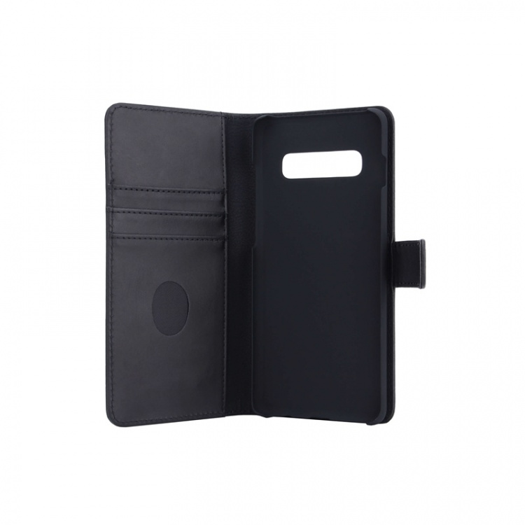 Radicover Strålingsbeskyttelse Lommebok Skinn Samsung S10+ 2in1 Magnetdeksel Svart Radicover Strålingsbeskyttelse Lommebok Skinn Samsung S10+ 2in1 Magnetdeksel Svart