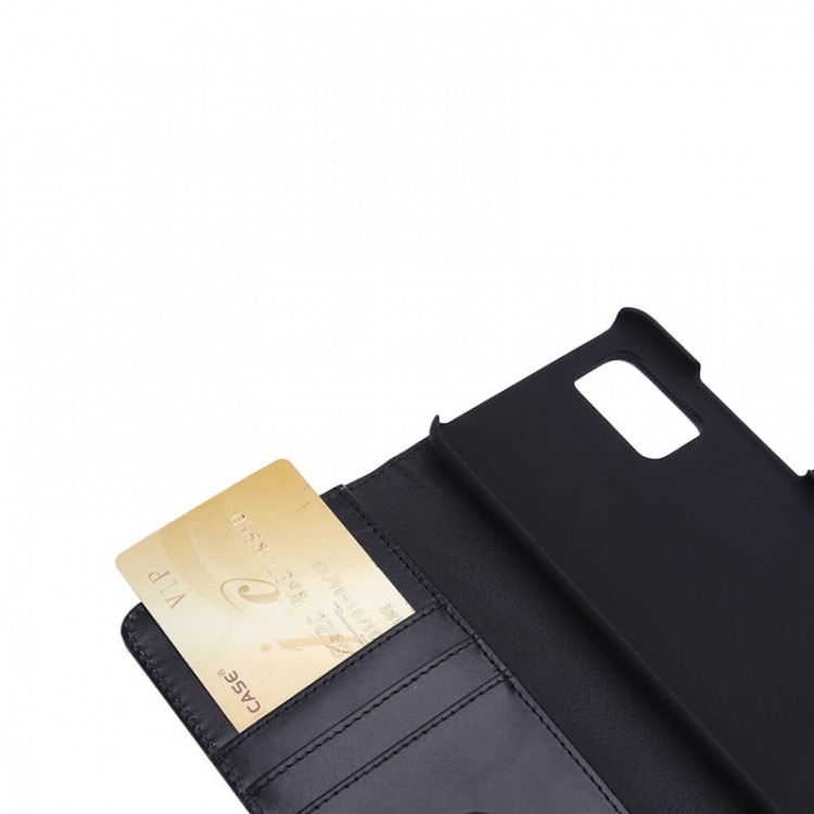 Radicover Strålningsskydd Mobilfodral Skinn Samsung S20 Plus 2in1 Magnetskal Svart