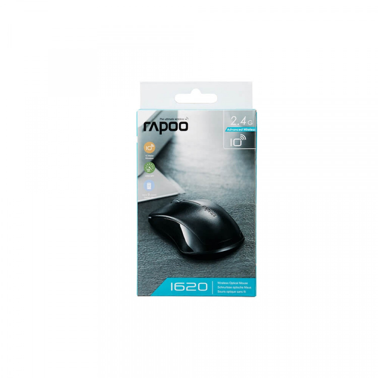 Rapoo Mouse 1620 Wireless 2.4GHz Black Rapoo Mouse 1620 Wireless 2.4GHz Black
