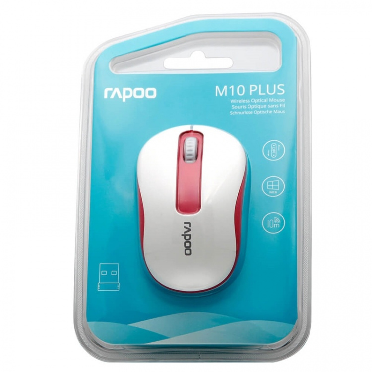 Rapoo Mouse M10 Plus Wireless 2.4GHz Red Rapoo Mouse M10 Plus Wireless 2.4GHz Red