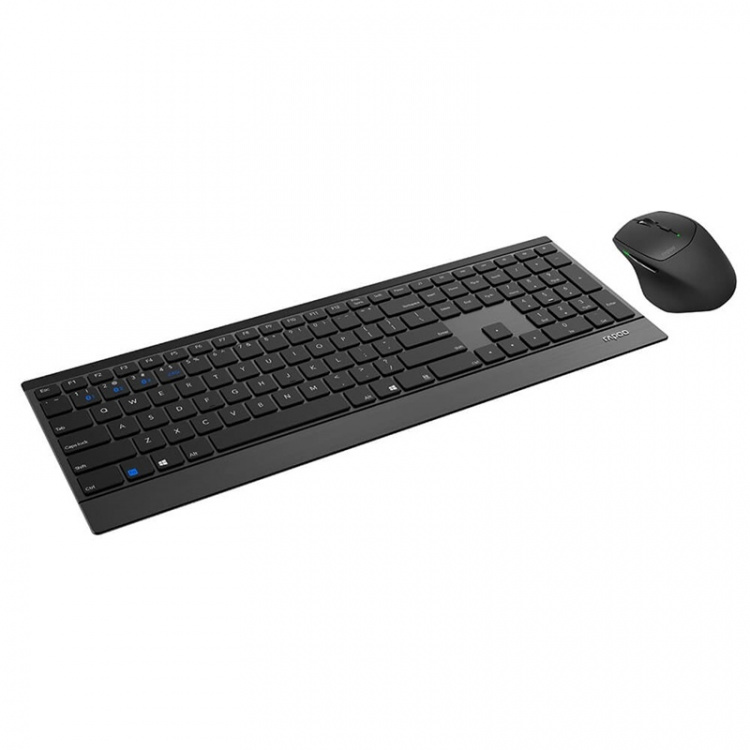 Rapoo Tastatur/Mus Sett 9500M Multi-Mode Trådløs Svart