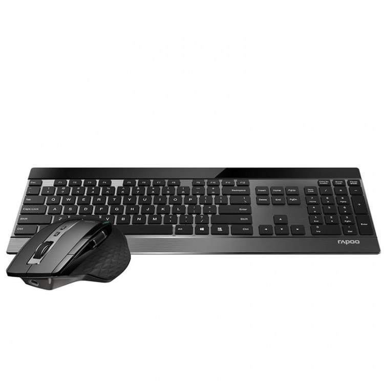 Rapoo Tastatur/Mus Sett 9900M Multi-Mode Trådløs Svart