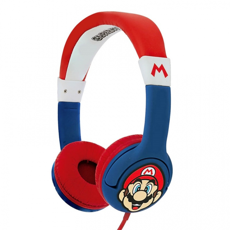 Super Mario Hodetelefon Junior On-Ear 85dB Mario Super Mario Hodetelefon Junior On-Ear 85dB Mario