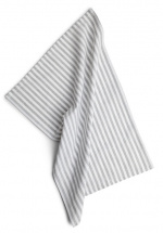 Kosta Linnewäfveriresirkulert kjøkkenhåndkle (40x60cm), Stripete, Grå