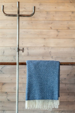 Kosta Linnewäfveri MÅRTEN Plaid, Navy