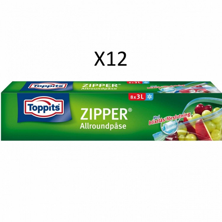 Toppits ZIPPER 3L 12stk DFP