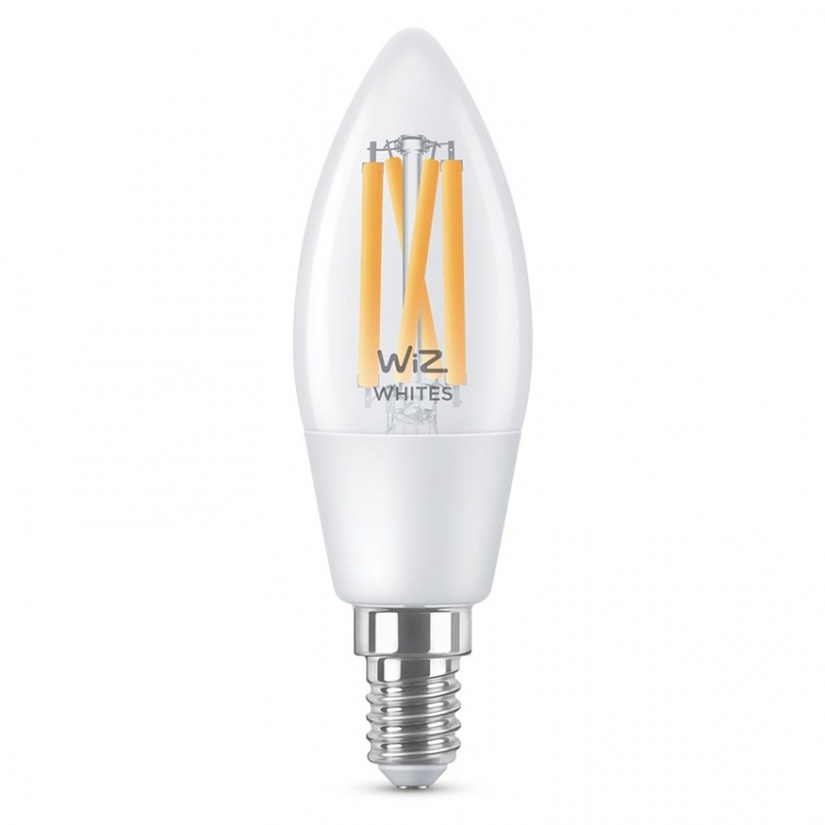 WiZ WiFi Smart LED E14 Crown 40W Filament varm-kald WiZ WiFi Smart LED E14 Crown 40W Filament varm-kald