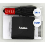 Hama Kortleser USB 3.0 Multi SD/microSD/CF Svart