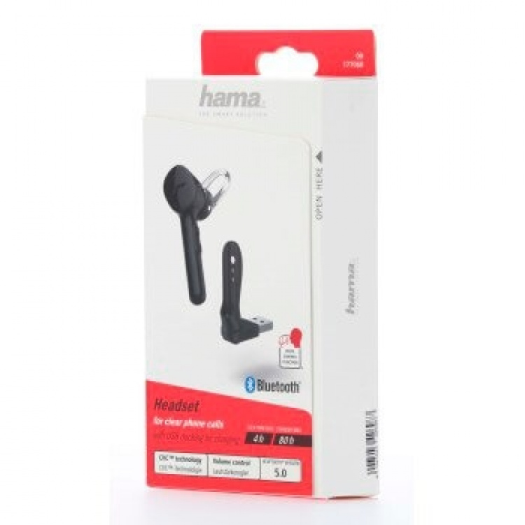 HAMA BT HF Mono MyVoice1300 Svart inkl USB laddare