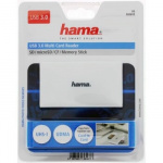 Hama Kortleser USB 3.0 Multi SD/Micro/CF/MS Vit
