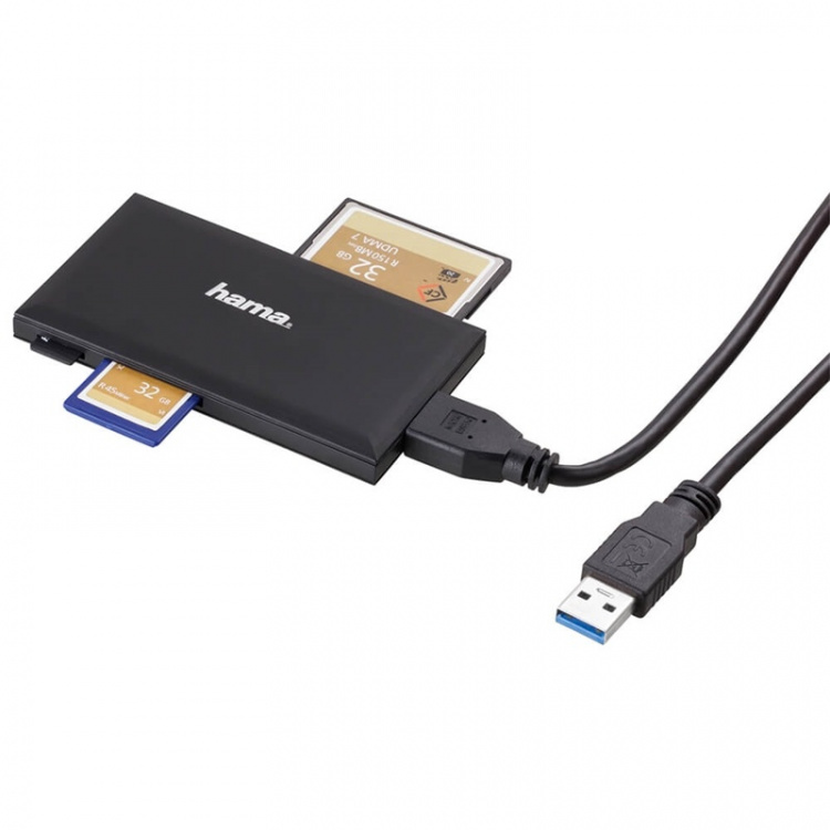 Hama Kortleser Multicard USB 3.0 SD/Micro/CF/MS
