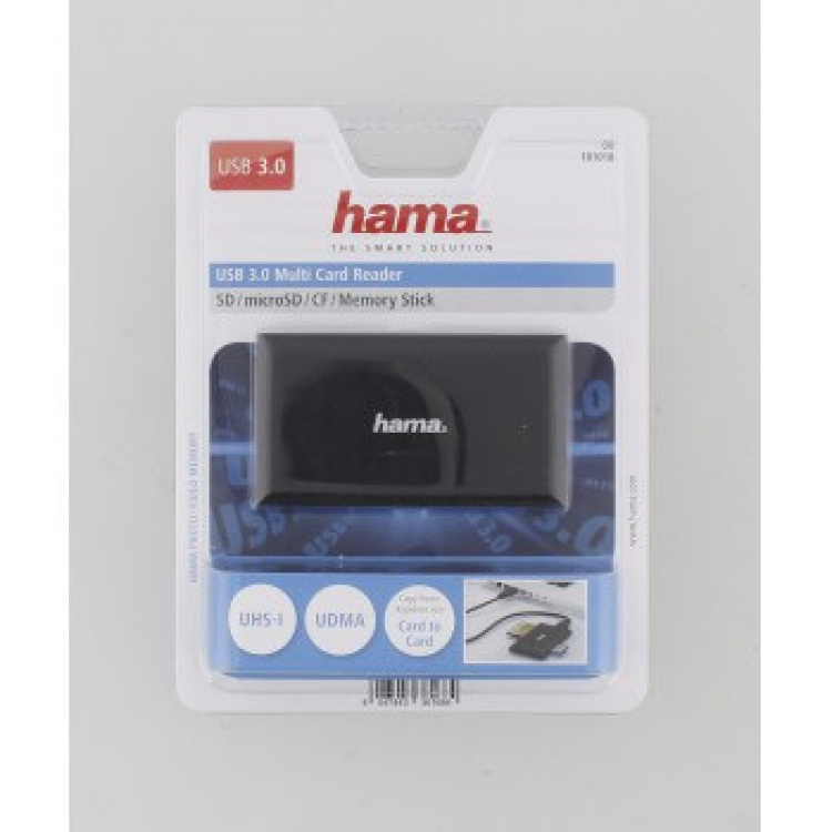 Hama Kortleser Multicard USB 3.0 SD/Micro/CF/MS