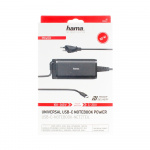 Hama Strømforsyning Notebook USB-C 100-240V 5-20V/100W Hama Strømforsyning Notebook USB-C 100-240V 5-20V/100W