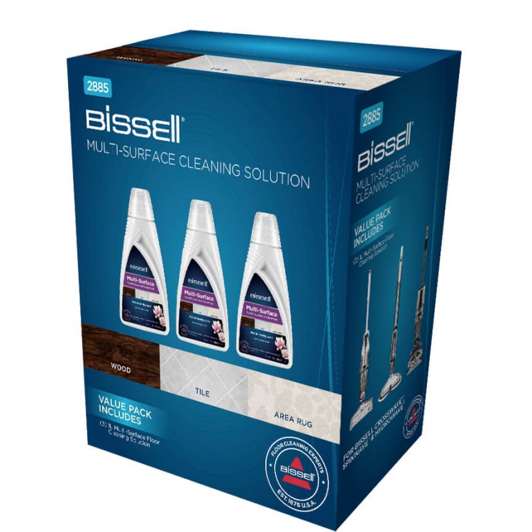 Bissell Floor Cleaning Solution for CrossWave, SpinWave & HydroWave 3 x 1 liter Bissell Floor Cleaning Solution for CrossWave, SpinWave & HydroWave 3 x 1 liter