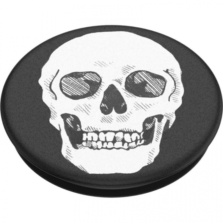 POPSOCKETS Shaky Bones White Avtagbart Grip med Stativfunksjon