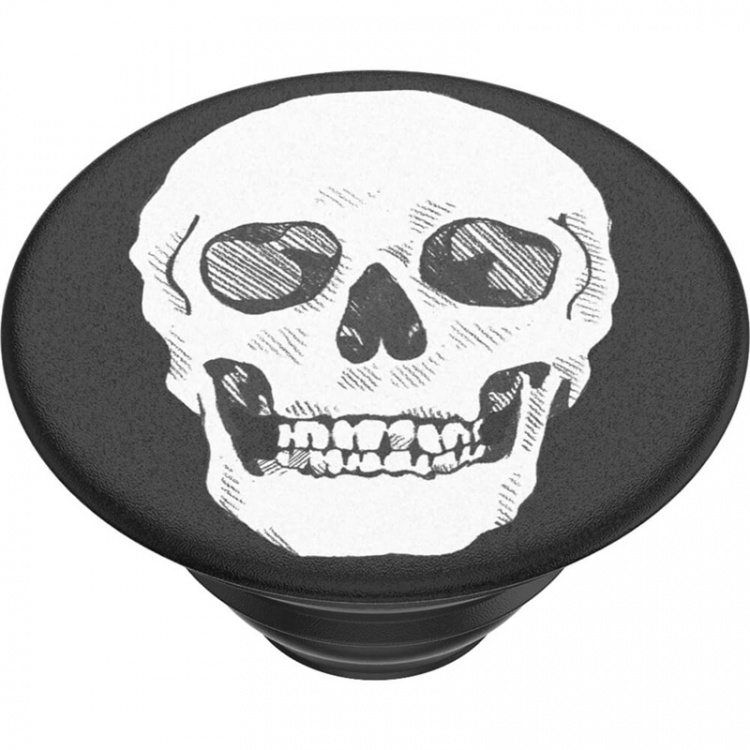 POPSOCKETS Shaky Bones White Avtagbart Grip med Stativfunksjon