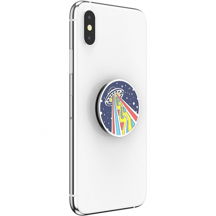PopSockets Enamel Outta This World Navy Avtagbart Grip med Stativfunksjon Premium