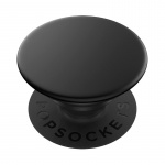 PopSockets Aluminum Black Avtagbart Grip med Stativfunksjon Premium