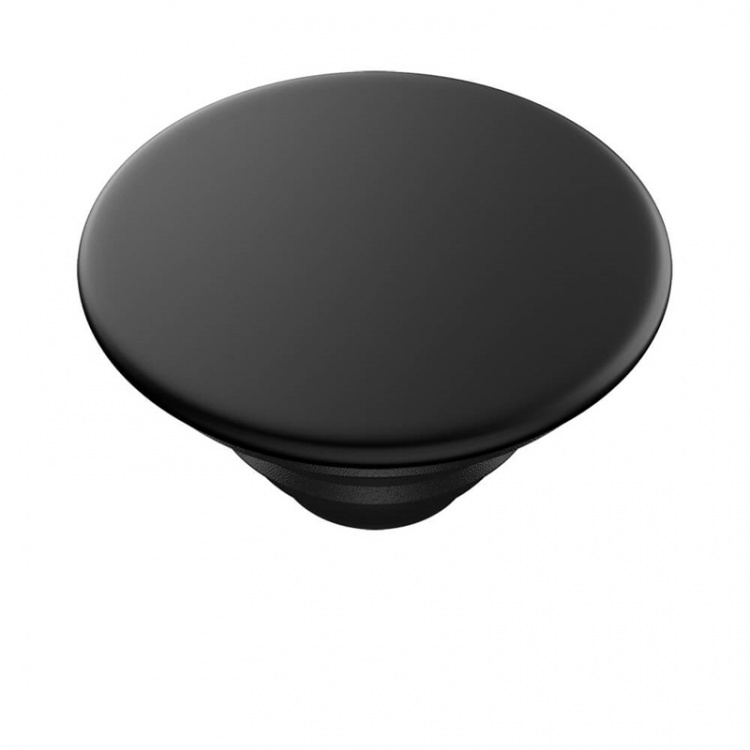 PopSockets Aluminum Black Avtagbart Grip med Stativfunksjon Premium