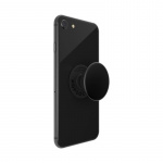 PopSockets Aluminum Black Avtagbart Grip med Stativfunksjon Premium