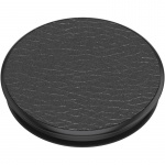 PopSockets Pebbled Vegan Leather Black Avtagbart Grip med Stativfunksjon Premium PopSockets Pebbled Vegan Leather Black Avtagbart Grip med Stativfunksjon Premium