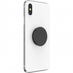 PopSockets Pebbled Vegan Leather Black Avtagbart Grip med Stativfunksjon Premium PopSockets Pebbled Vegan Leather Black Avtagbart Grip med Stativfunksjon Premium