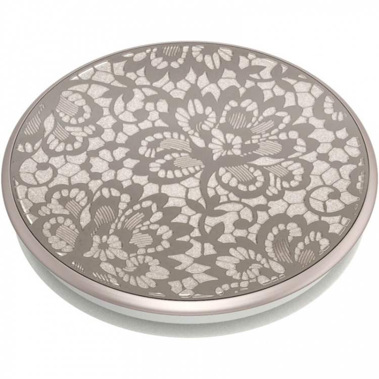 POPSOCKETS Lasercut Metal Floral Lace Avtagbart Grip med Stativfunksjon LUXE
