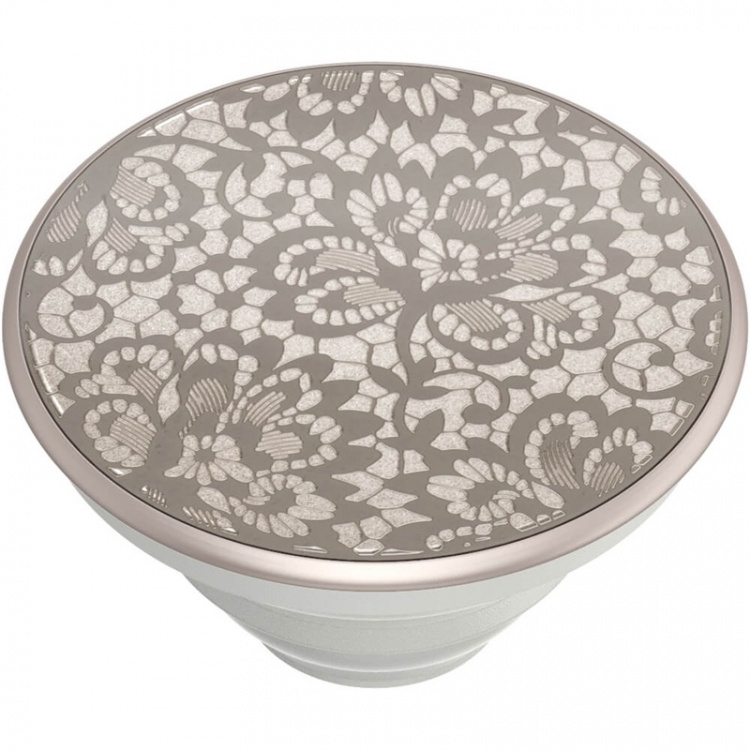 POPSOCKETS Lasercut Metal Floral Lace Avtagbart Grip med Stativfunksjon LUXE
