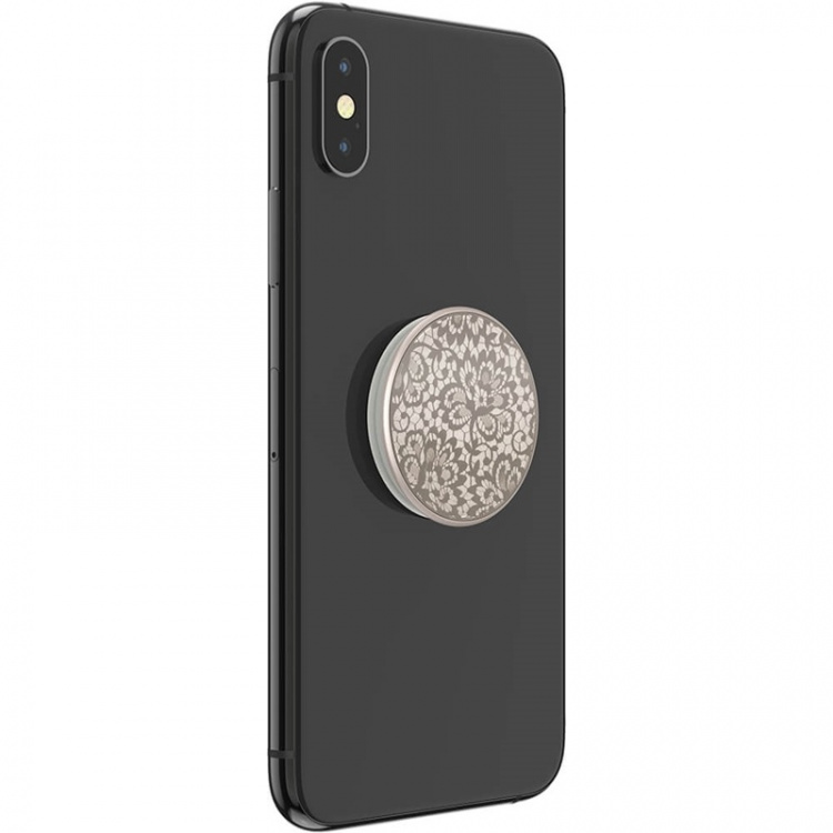 POPSOCKETS Lasercut Metal Floral Lace Avtagbart Grip med Stativfunksjon LUXE