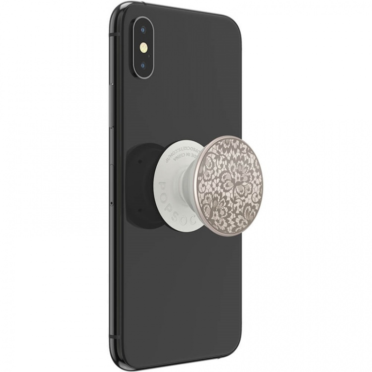 POPSOCKETS Lasercut Metal Floral Lace Avtagbart Grip med Stativfunksjon LUXE